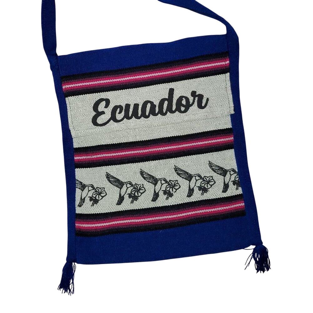 Ecuador Handmade Royal Blue Crossbody Bag šµ šµ šµ